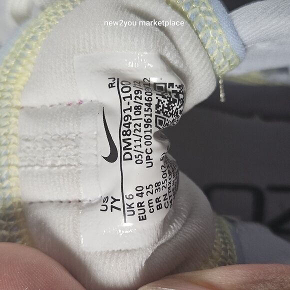 Nike Air Zoom Arcadia 2 Low White Mineral Teal - DM8491-100 size 7y - Picture 14 of 14